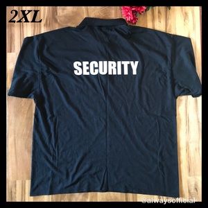 BLACK “SECURITY” POLO
